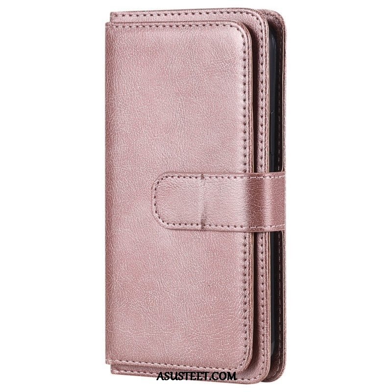 Flip Case Oppo A94 5G Keinonahkainen Korttikotelo