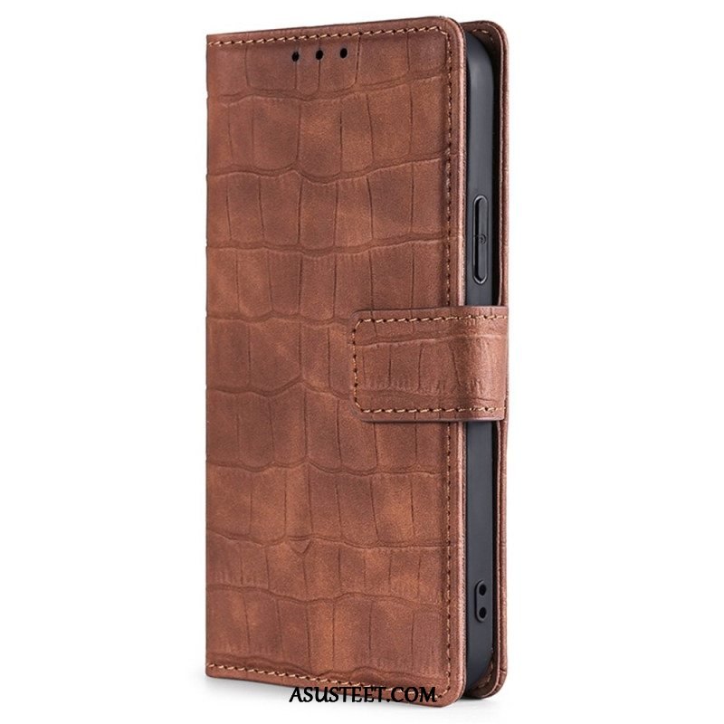 Flip Case Xiaomi 12T / 12T Pro Ihokosketuskrokotiili