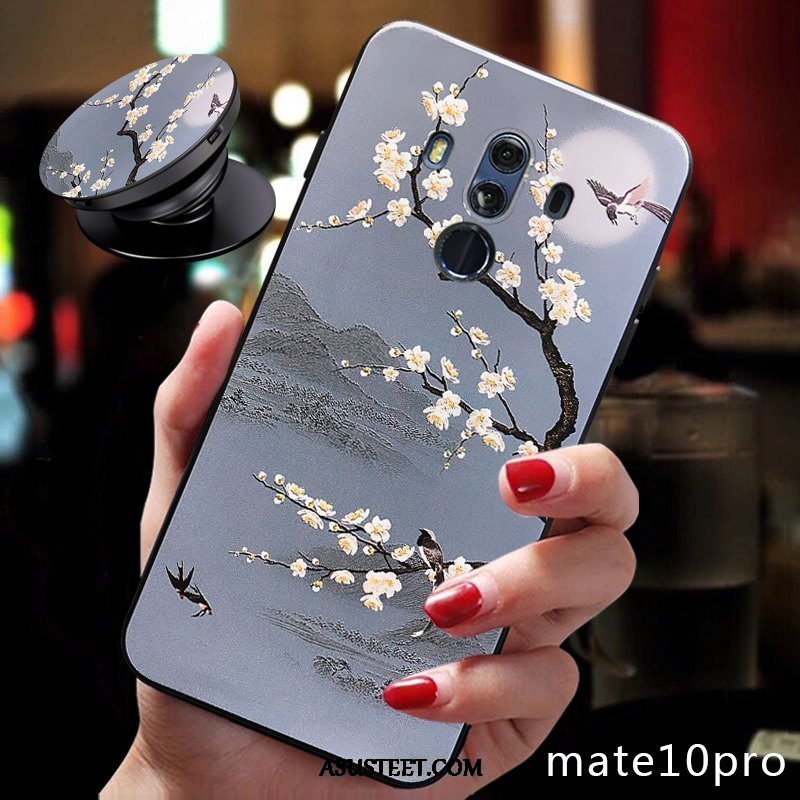 Huawei Mate 10 Pro Kuoret Silikoni Sininen Ripustettavat Koristeet Persoonallisuus Ohut