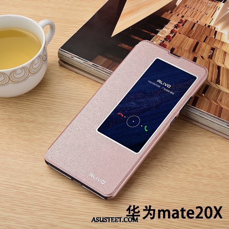 Huawei Mate 20 X Kuoret Windows Punainen Puhelimen Kuori Kotelo