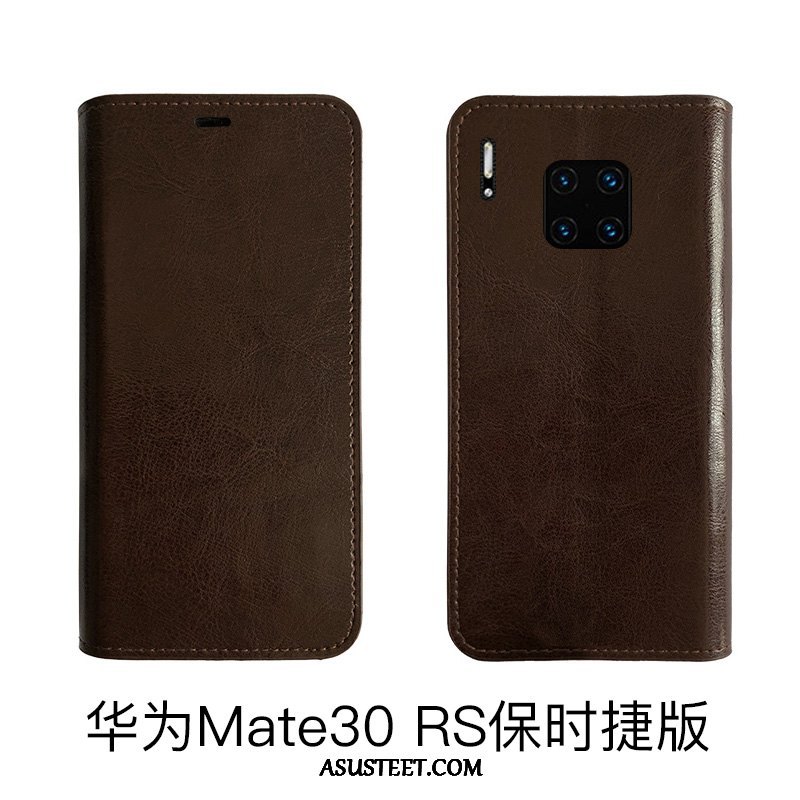 Huawei Mate 30 Rs Kuoret Aito Nahka Kuori Nahkakotelo All Inclusive Lehmä