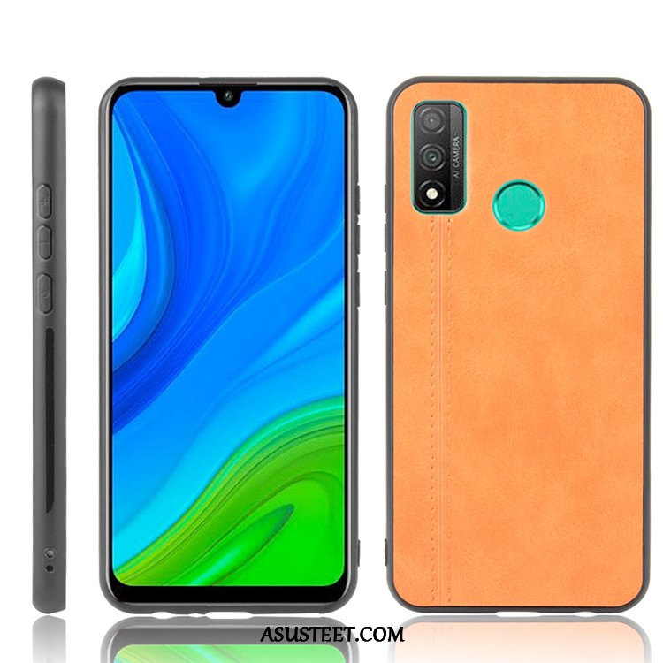 Huawei P Smart 2020 Kuori Kuoret Musta Nahka Puhelimen Kotelo Trendi