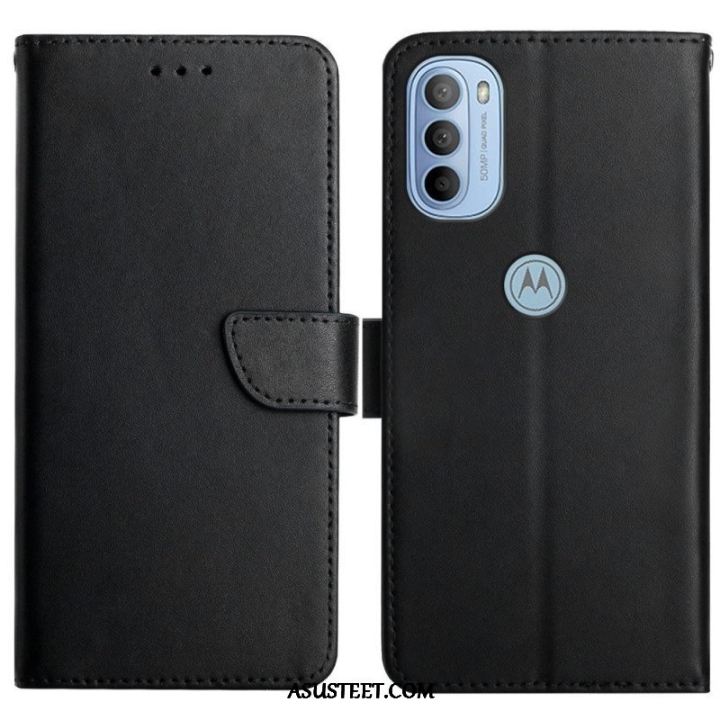 Kotelot Moto G51 5G Aitoa Nappan Nahkaa