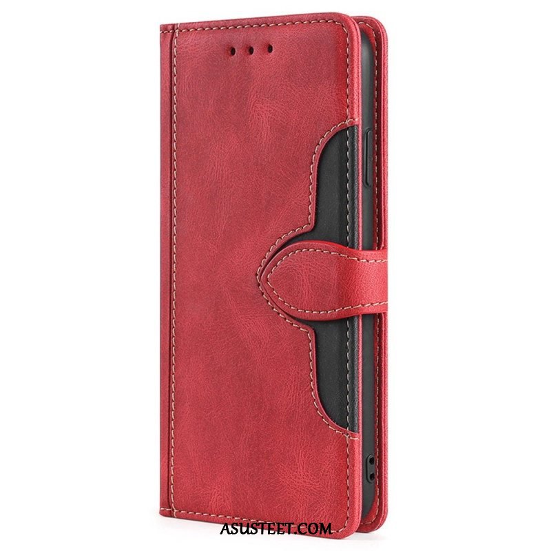 Kotelot Xiaomi 13 Pro Keinonahka Bicolor Tyylikäs