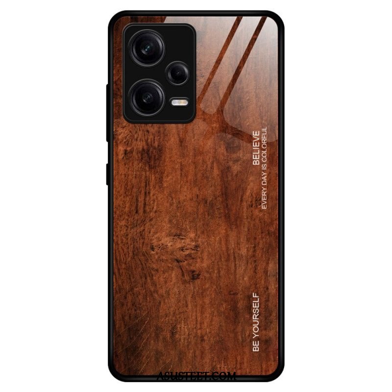 Kuori Xiaomi Redmi Note 12 Pro Wood Design Karkaistu Lasi