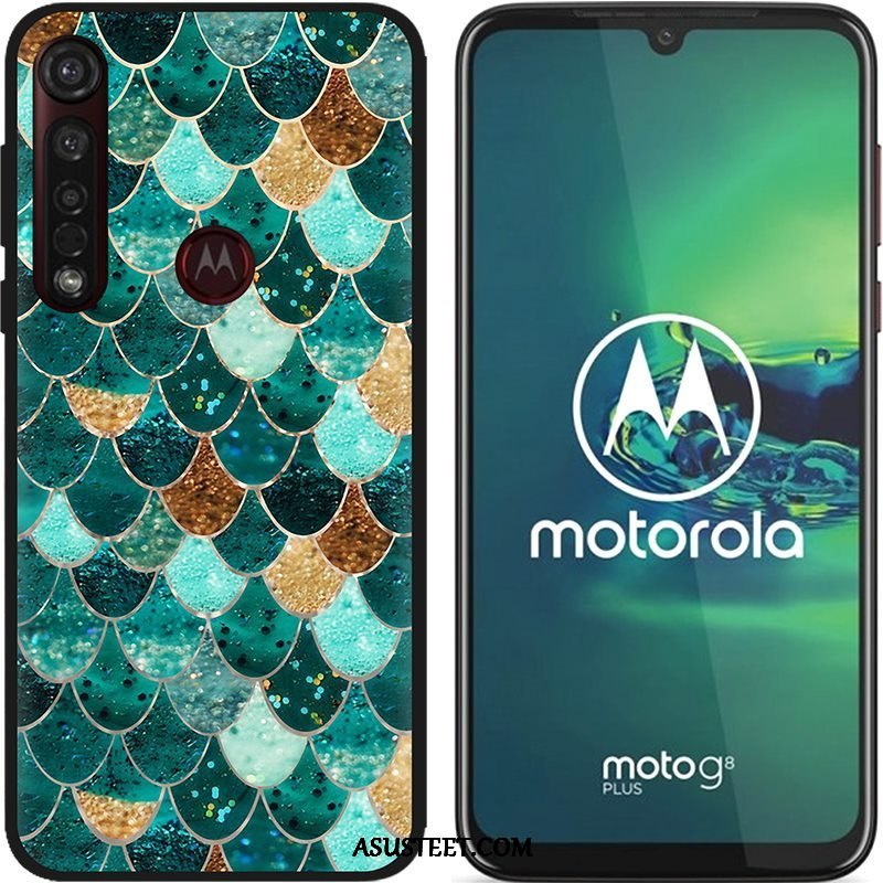 Moto G8 Plus Kuoret Luova Maalaus Puhelimen Pesty Suede Pehmeä Neste