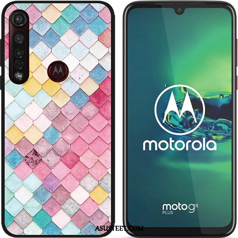 Moto G8 Plus Kuoret Luova Maalaus Puhelimen Pesty Suede Pehmeä Neste