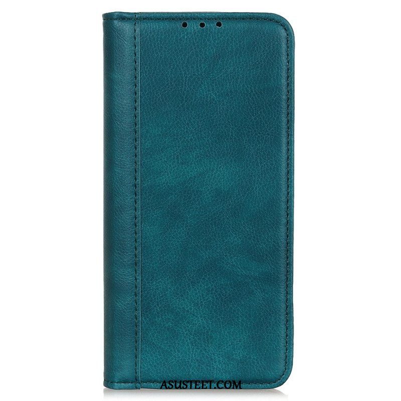 Puhelinkuoret Xiaomi Redmi Note 12 4G Kotelot Flip Vintage Haljasnahkaa