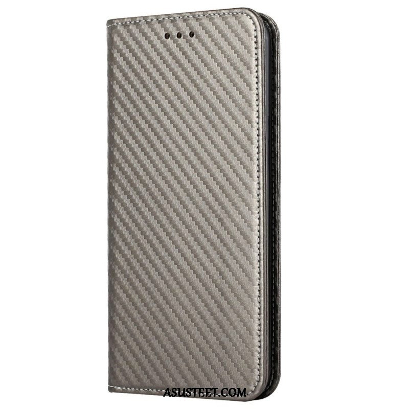 Puhelinkuoret iPhone 14 Pro Suojaketju Kuori Kotelot Flip Strappy Carbon Fiber Style