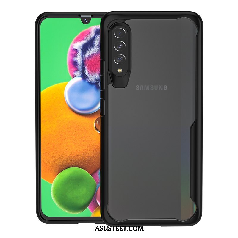 Samsung Galaxy A50s Kuoret Murtumaton Puhelimen Läpinäkyvä Musta Ylellisyys