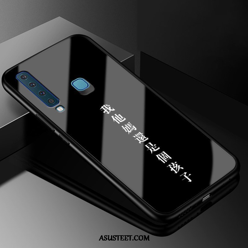 Samsung Galaxy A9 Kuoret Kotelo Tide-brändi Lasi Murtumaton Musta