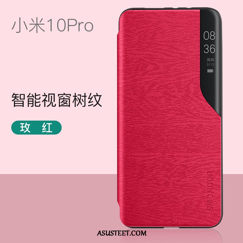 Xiaomi Mi 10 Pro Kuoret Suojaus Pieni Net Red Murtumaton Nahkakotelo