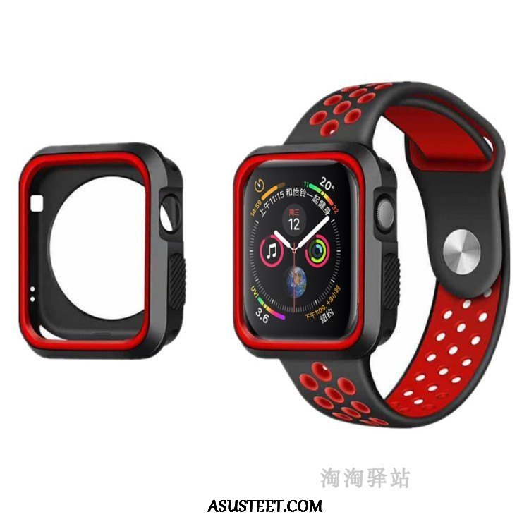 Apple Watch Series 5 Kuoret Urheilu Murtumaton Punainen Suojaus Silikoni