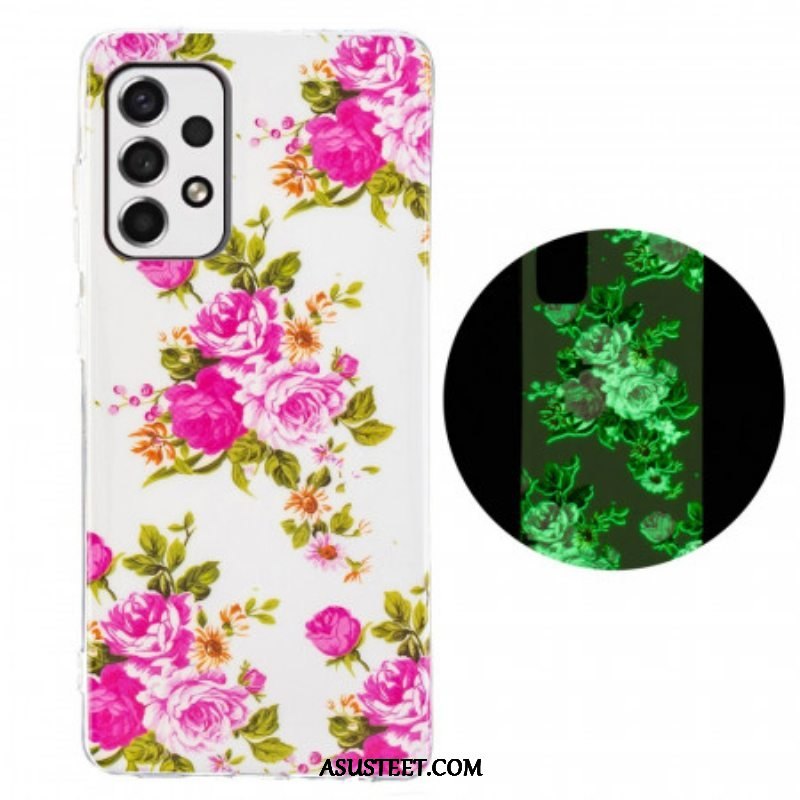 Case Samsung Galaxy A53 5G Fluoresoivat Liberty Flowers