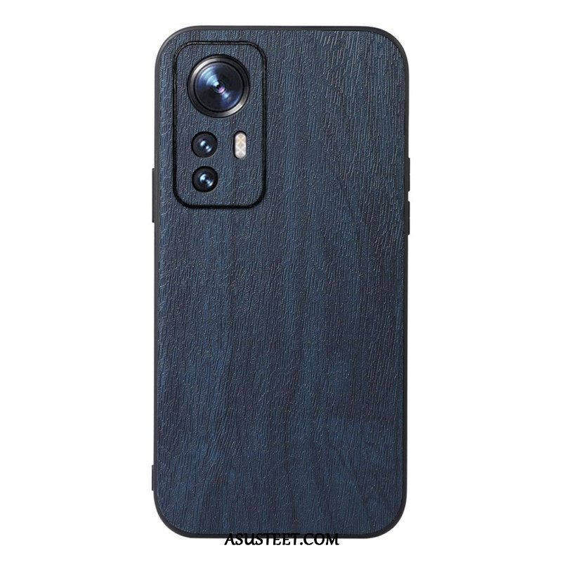 Case Xiaomi 12 Pro Tyylikäs Nahkainen Puuefekti