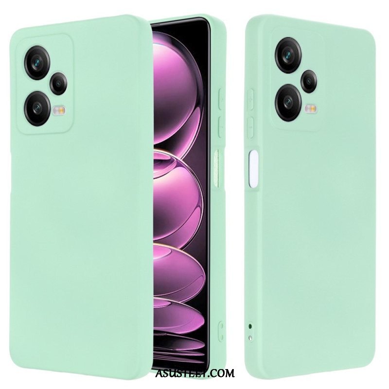 Case Xiaomi Redmi Note 12 Pro Nestemäinen Silikoni Kaulanauhalla