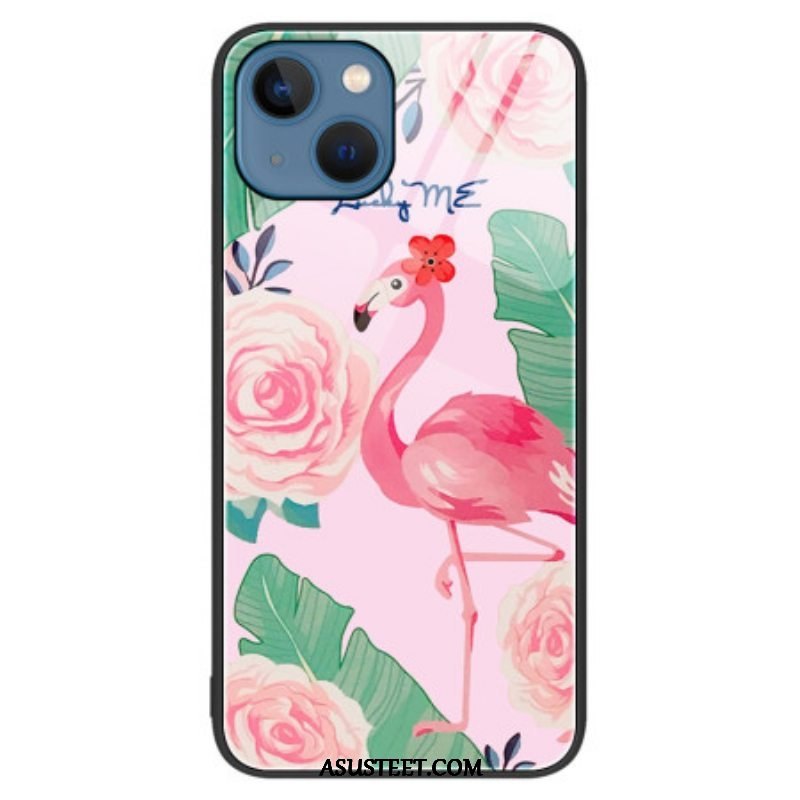 Case iPhone 15 Plus Flamingo Karkaistu Lasi