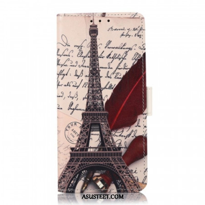 Flip Case Moto G200 5G Runoilijan Eiffel-torni