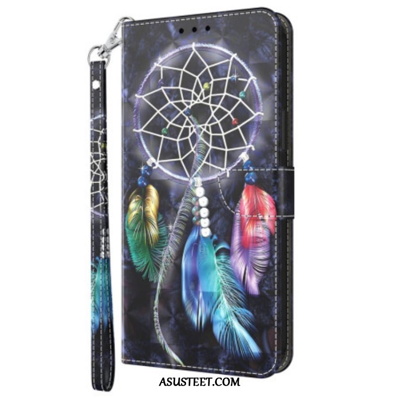 Flip Case Sony Xperia 5 IV Suojaketju Kuori Hihna Dream Catcher