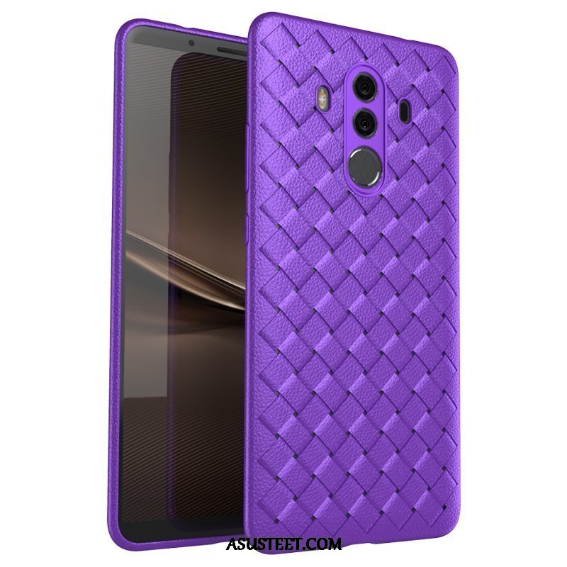 Huawei Mate 10 Pro Kuoret Kotelo Kukkakuvio Pehmeä Neste Violetti Liukumaton