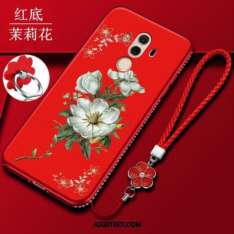 Huawei Mate 10 Pro Kuoret Pehmeä Neste Punainen Suojaus Taide Kuori