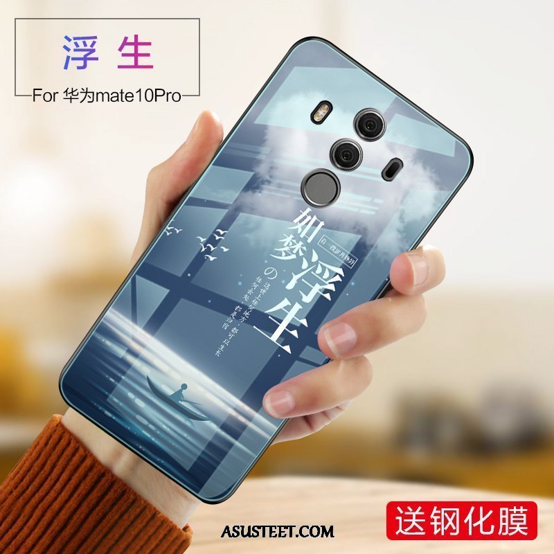 Huawei Mate 10 Pro Kuoret Trendi Kuori Silikoni Sininen Puhelimen