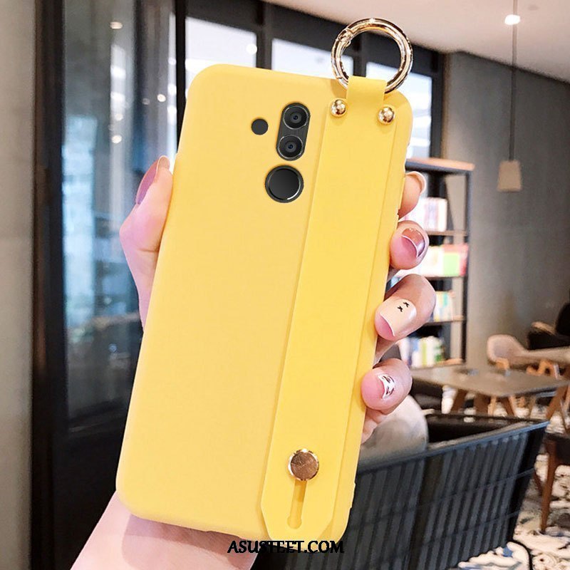 Huawei Mate 20 Lite Kuoret Luova Suojaus Kuori Keltainen Kotelo