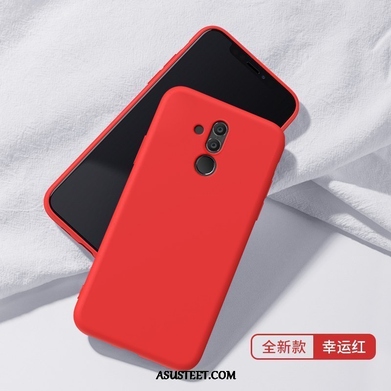 Huawei Mate 20 Lite Kuori Kuoret All Inclusive Ohut Silikoni Punainen