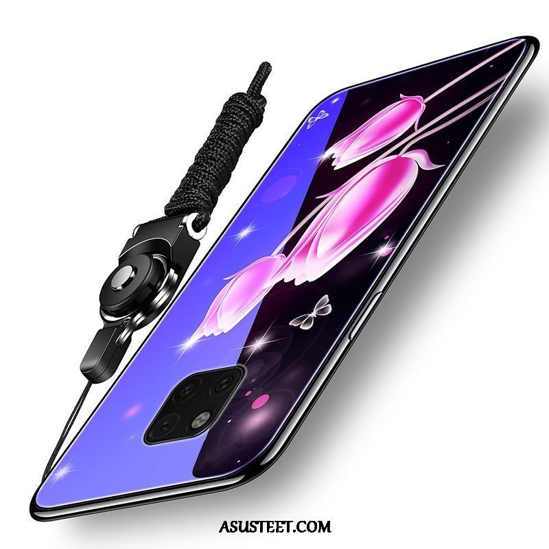 Huawei Mate 20 Pro Kuoret Trendi Violetti Kova Silikoni Lasi