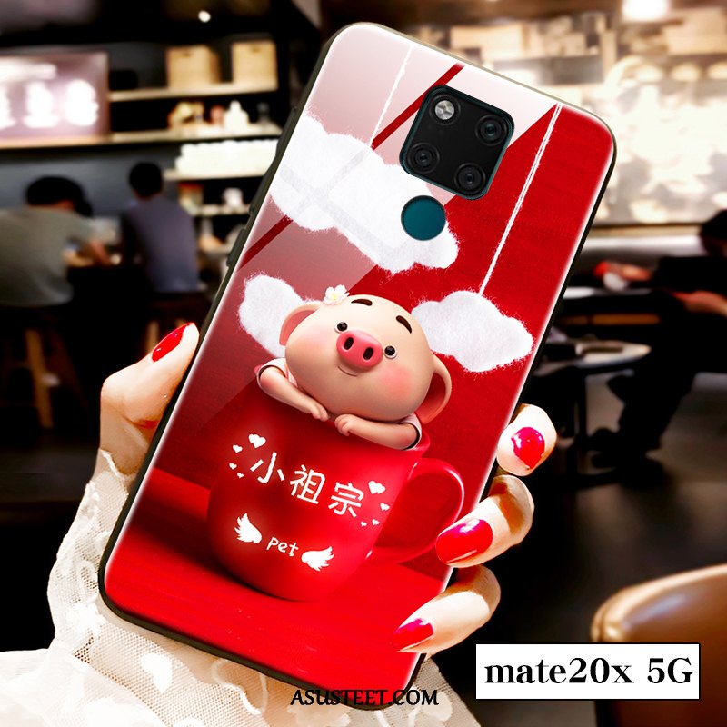 Huawei Mate 20 X (5g) Kuoret Pieni Punainen Ihana Rakastunut Murtumaton