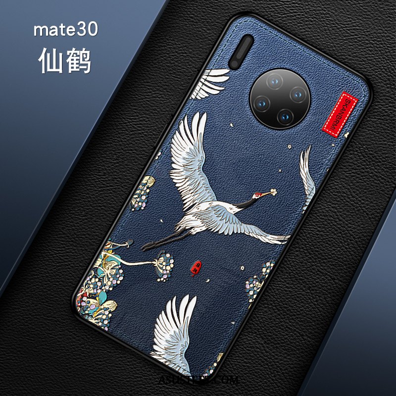 Huawei Mate 30 Kuoret Nosturi Puhelimen Luova Nahka Kiinalainen Tyyli