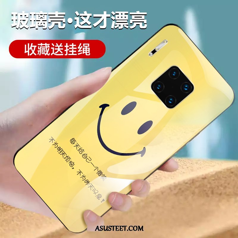 Huawei Mate 30 Rs Kuoret Suojaus Kotelo Keltainen Lasi Kuori