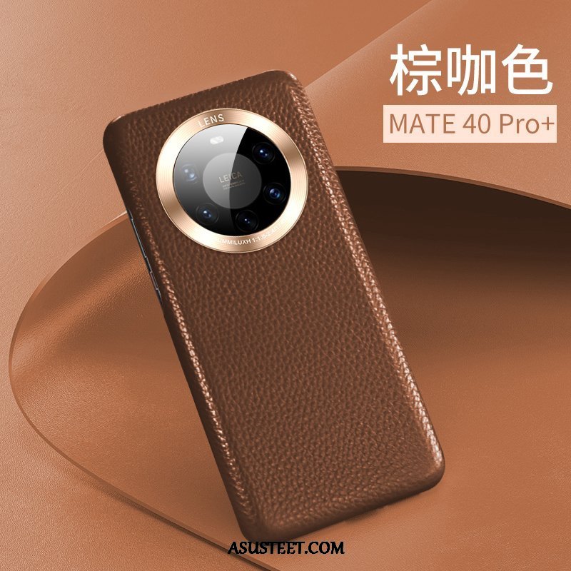 Huawei Mate 40 Pro+ Kuori Kuoret Suojaus Ylellisyys All Inclusive Nahkakotelo Ohut
