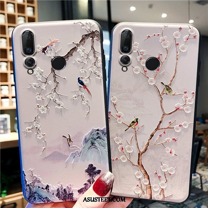 Huawei P Smart+ 2019 Kuori Kuoret Kiinalainen Tyyli Vuosikerta Hemming Kotelo