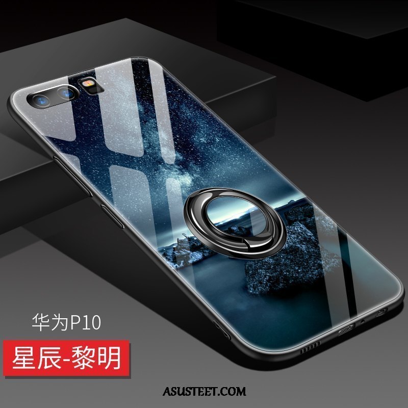 Huawei P10 Kuoret Murtumaton Tummansininen Tide-brändi Pu Tuki