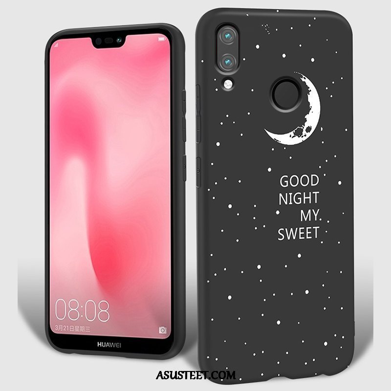 Huawei P20 Lite Kuoret Pehmeä Neste All Inclusive Musta Kuori Murtumaton