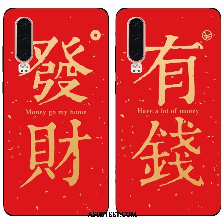 Huawei P30 Kuori Kuoret Pehmeä Neste Puhelimen Kiinalainen Tyyli Persoonallisuus