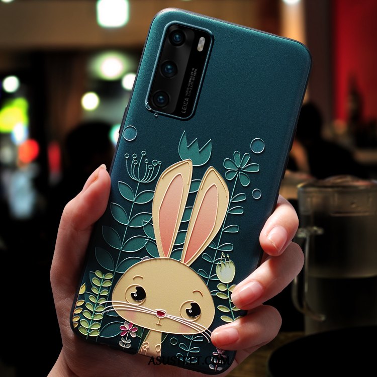 Huawei P40 Kuoret Persoonallisuus Silikoni Net Red Murtumaton Pesty Suede