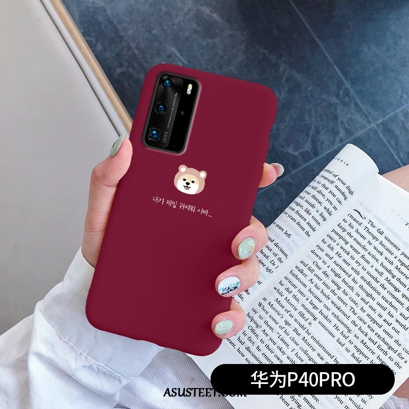 Huawei P40 Pro Kuori Kuoret Murtumaton Suojaus Silikoni Yksinkertainen