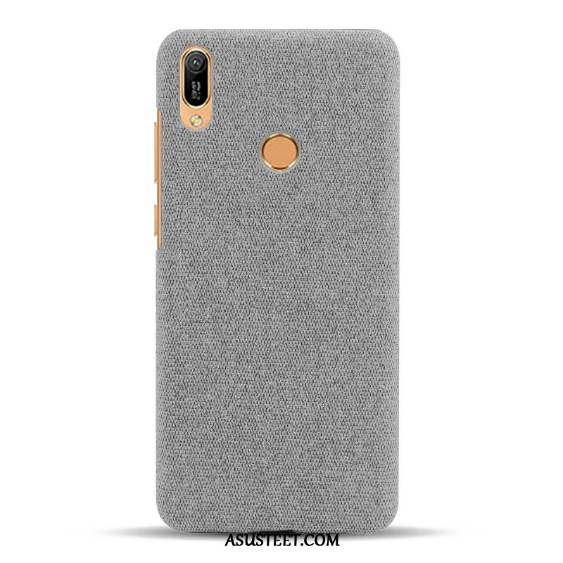 Huawei Y6s Kuori Kuoret Kukkakuvio Murtumaton Pesty Suede Kotelo Puhelimen