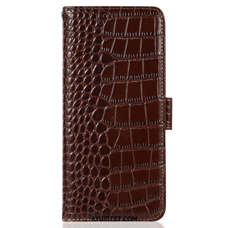 Kotelot Huawei Mate 50 Pro Crocodile Style Rfid