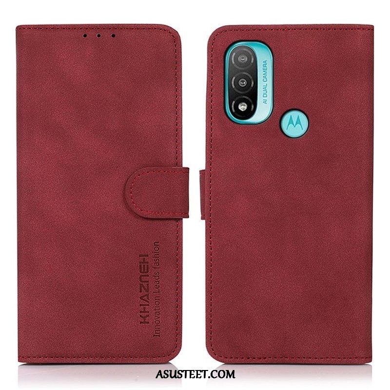 Kotelot Moto E40 / E30 / E20 Khazneh Fashion Leather Effect