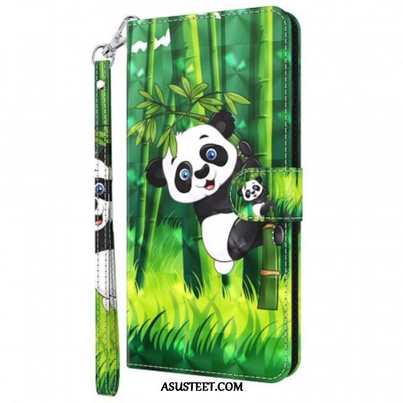 Kotelot Moto G51 5G Panda Ja Bambu