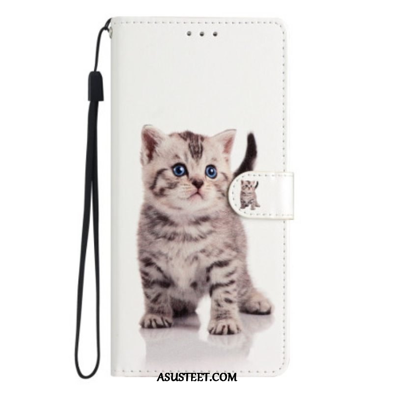 Kotelot Oppo Reno 8 Lite Suojaketju Kuori Strappy Kitten