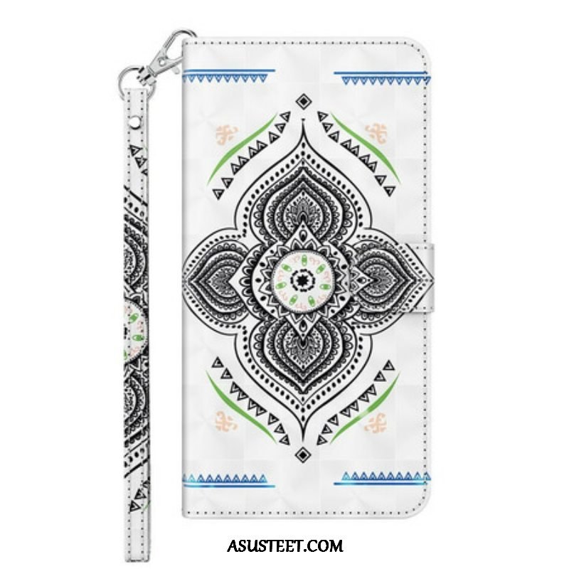 Kotelot Samsung Galaxy M12 / A12 Light Spots Mandala Kaulanauhalla