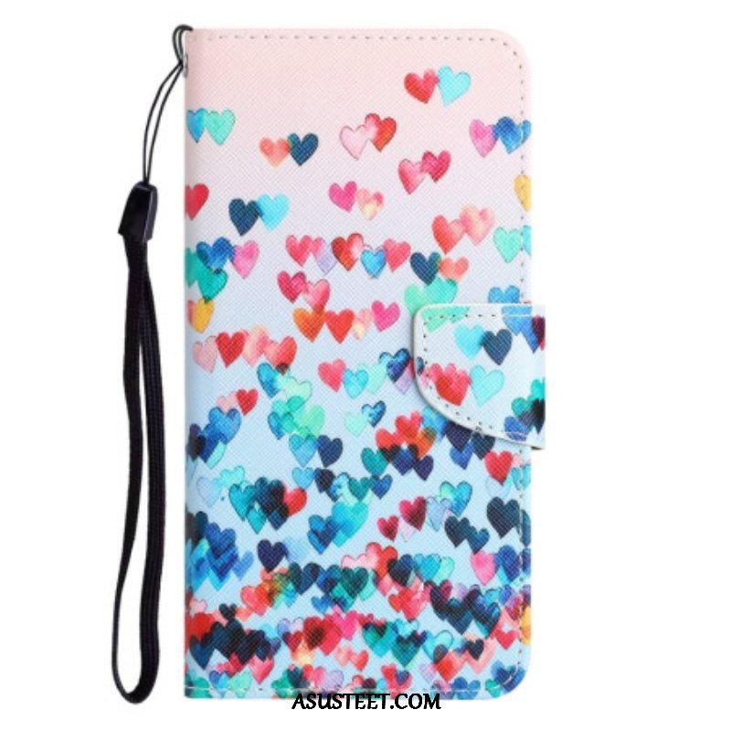 Kotelot Samsung Galaxy S23 Plus 5G Suojaketju Kuori Vain Strappy Hearts