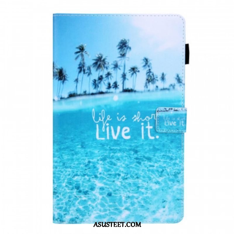 Kotelot Samsung Galaxy Tab A8 (2021) Elämä On Lyhyttä Tropiikkia