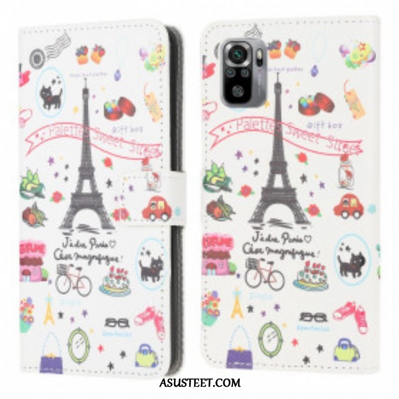 Kotelot Xiaomi Redmi Note 10 / 10S Rakastan Pariisia