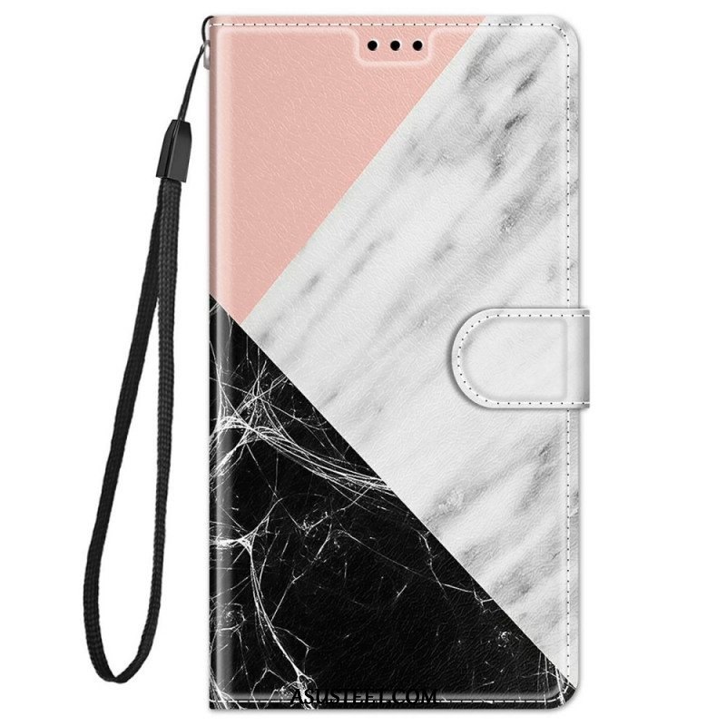 Kotelot Xiaomi Redmi Note 11 Pro Plus 5G Suojaketju Kuori Strappy Marble Elegance