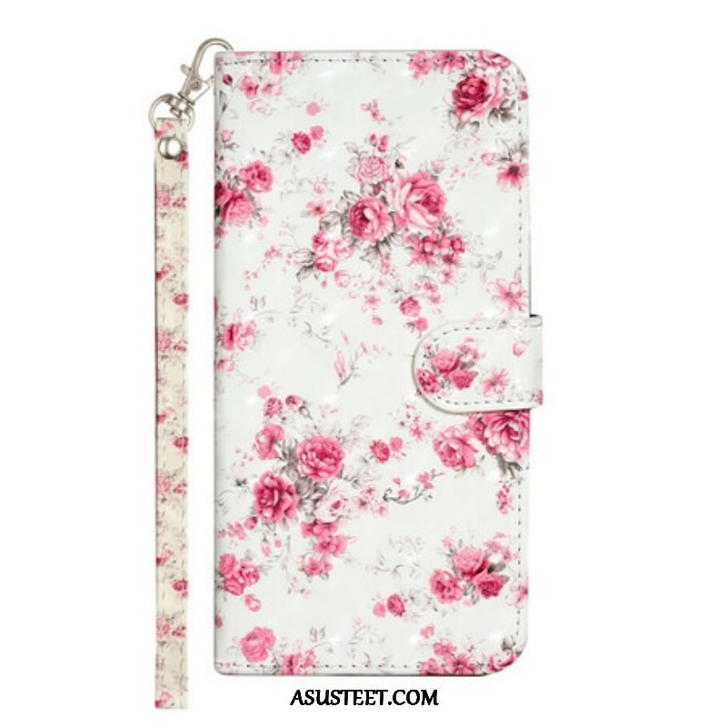 Kotelot iPhone 13 Pro Max Suojaketju Kuori Strap Light Spot Flowers